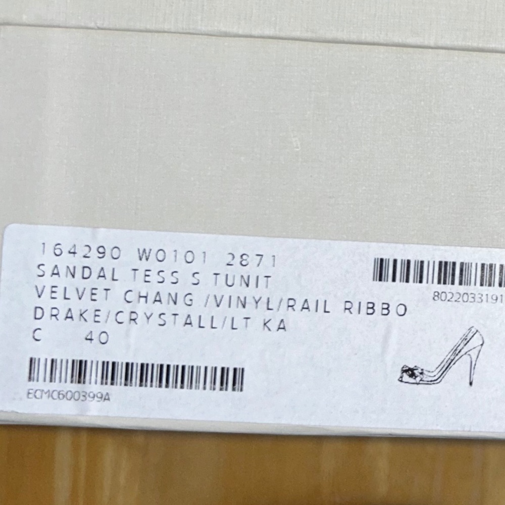 Stella McCartney velvet peep-toe heels 8.5/9.0 - Picture 6 of 14